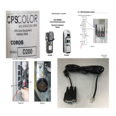 Cáp Kết Nối Điều Khiển CPS Color COROB RJ12 6 Pin to RS232 DB9 Male Black 3M For Máy Pha Mầu Sơn CPS Color COROB D200 D300 D4100 D600 D700 D800TX