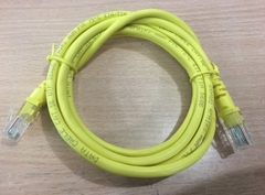 Dây Nhẩy CAT5E IP Phone/Lan Network Patch Cord 7 Ft UTP 8 Wire Full Straight-Through Cable Yellow Supports 10/100/1000 Ethernet Length 2M