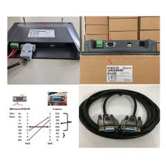 Cáp Lập Trình Kết Nối HMI Weintek MT8071iP Với Computer Connection Data Download Transparent Dài 2.5M Chống Nhiễu Shielded RS232 DB9 Female to Female Black