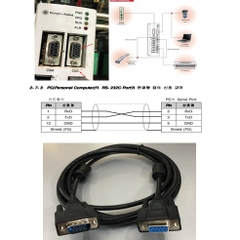 Cáp Kết Nối Điều Khiển Dongbu Robot iMS - J Series Với Máy Tính Theo Chuẩn RS-232C CN3 Port  D- Sub 15 Pin Male to DB9 Female Cable Length 3M