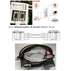 Bộ Combo Cáp Kết Nối Điều Khiển Dongbu Robot iMS - J Series Với Máy Tính Theo Chuẩn RS-232C CN3 Port  D- Sub 15 Pin Male to DB9 Female Và USB to RS232 Z-TEK ZE533A Cable Length 4.8M