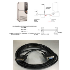 Cáp Kết Nối RS232 Straight Through Cable DB9 Female to Male 5M For Điều Khiển Buồng Thử Nghiệm Sốc Nhiệt ThermoTrak II CM 3800 8200 8800 8825 Với PC RS232 Port