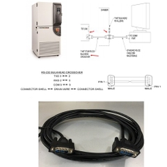 Cáp Kết Nối RS232 BULKHEAD CROSSOVER Cable DB9 Male to Male 5M For Điều Khiển Buồng Thử Nghiệm Sốc Nhiệt ThermoTrak II CM 3800 8200 8800 8825