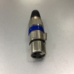 Rắc Hàn Brand OEM Jack CANON 3 Pin Female XLR Microphone Mic Âm Thanh Kết Nối Karaoke Mono Connector Cable Diameter 7mm Silve