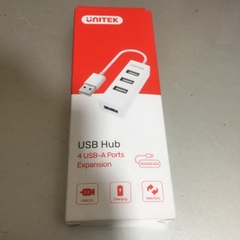Bộ Chia HUB USB 2.0 1 ra 4 Port USB Chính Hãng Unitek Y-2146 White