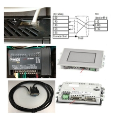 Cáp PLC Programming D2–DSCBL Kết Nối KOYO DirectLOGIC D0-05DD Với HMI Proface Touch Screen AST3211 RS232C DB9 Female to RJ12 6 Pin Cable Length 2M