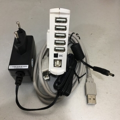 Bộ Chia Cổng 7 Port Hup USB 2.0 Có Sạc Đi Kèm Tripp Lite U222-007-R White For Thiết Bị Hội Nghị Truyền Hình Camera Printer Scanner Hard Drive