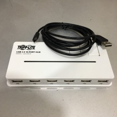 Bộ Chia Cổng 10 Port Hup USB 2.0 Tripp Lite U222-010-R White For Thiết Bị Hội Nghị Truyền Hình Camera Printer Scanner Hard Drive