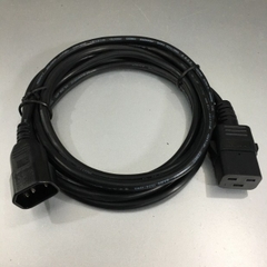 Dây Nguồn Máy Chủ Computer Server Cable Power Cord IEC C14 to C19 VOLEX VAC14S VAC19 10A 250V 18AWG 3x1.0mm² For Rack Mount PDU UPS Length 3M