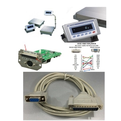 Cáp Kết Nối Cân Điện Tử Với PC Và Đọc Các Giá Trị Trọng Lượng Trực Tiếp Vào Excel For A&D Balances RS-232C Cable AX-KO1710-200 DB25 to DB9 Length 3M