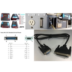 Cáp Kết Nối Bộ Truyền Dữ Liệu DNC One USB Reader - DNC Transfer Device Kết Nối Với Máy Phay Tiện CNC MAKINO FANUC OMC Cable RS232 DB25 Male to DB9 Female Length 1.8M