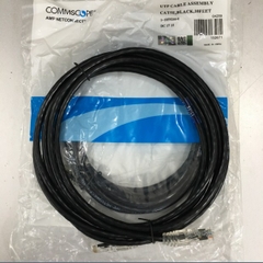 Dây Nhẩy COMMSCOPE AMP 1-1859244-0 CAT 5E UTP PVC CM Ethernet Network Patch Straight Through Cable Black Length 3M