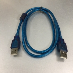 Cáp Link USB 2.0 Hai Đầu Cắm Dương USB 2.0 Type A Male to Type A Male Cable Blue Length 1M