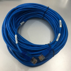 Dây Nhẩy Chuẩn Chéo TELDOR CAT5E RJ45 UTP PVC Ethernet Network Patch Cord Crossover Cable 4PR Blue Length 20M