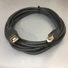 Cáp Nối Dài Máy In Cổng USB 2.0 Printer Cable USB Type B Male to Female E219485 28AWG Black Length 3.7M