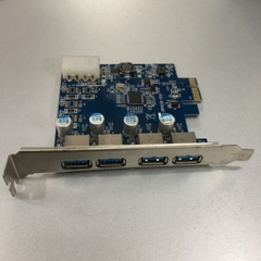 Card PCI Express to 4 Port USB 3.0 Super Speed 5Gbps STAR-UPCIE201-V1.0 For Computer Desktop MT