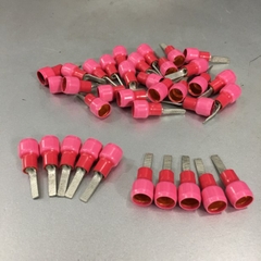 Đầu Cốt Cắm Dẹt Cosse Solderless Crimp Blade Terminal Chất Lượng Cao Mecatraction 53226-2R NFF 00363 Section 1 - 3.18 mm² Colour Red Dimensions Size 3.9mm E-Cu 400 PCS/Box