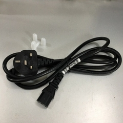 Dây Nguồn UK Plug BS 1363 to IEC 60320 C13 Power Cord WELL SHIN WS-012A-1 WS-002 13A/10A 250V 3x1.0mm² Length 2M