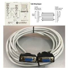 Cáp Lập Trình 1747-CP3 Serial Cable White 5M For Allen Bradley PLC SLC 5/03 SLC 5/04 & SLC 5/05 PLC Programming RS232 Computer to PLC