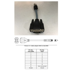 Cáp Kết Nối IXXAT 1.04.0074.01000 Cable Adapter RJ45 to Sub DB9 Male For CAN II Length 10Cm