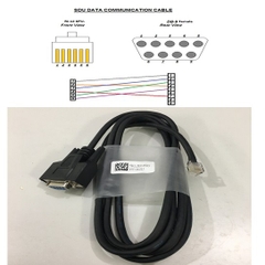 Cáp Kết Nối Truyền Thông EST3 SDU lost Communication Cable RS232 DB9 Female to RJ12 6 Pin Length 1.8M