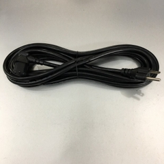 Dây Nguồn Chữ L Vuông Sang Góc Trái NEMA 5-15P to Left Angle IEC 320 C13 Power Cord YUNG LI YP-12 YC-12L 11A 125V 3x1.25mm² Length 4.5M