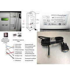 Cáp Truyền Dữ Liệu Kết Quả Phâm Tích Máy Điện Giải MEDICA EasyLyte Na/K/CL Analyzer Electrolyte Analyzer Với Máy Tính Cable RJ12 6 Pin 6P6C to Serial RS232 DB9 Female 1.8M