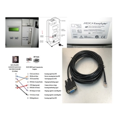 Cáp Truyền Dữ Liệu Kết Quả Phân Tích Máy Điện Giải MEDICA EasyLyte Na/K/CL Analyzer Electrolyte Analyzer Với Máy Tính Cable RJ12 6 Pin 6P6C to Serial RS232 DB9 Female 3M