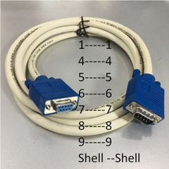 Cáp DB9 Extension Cable Male to Female RS422/RS485 Grey Length 2.3M