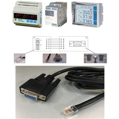 Cáp Lập Trình Carlo Gavazzi Controls Serial Communication Protocol CPT-DIN WM14-Advanced Cable RJ12 6 Pin 6P6C to Serial RS232 DB9 Female Length 1.8M