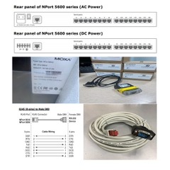 Cáp Kết Nối Serial Cable RS-232 CBL-RJ45M9-150 RJ45 8 Pin to DB9 Male Cable 5M For Moxa NPort 5600 Series Với Máy Đọc Mã Vạch Gắn Cố Định Cognex DMR 150 series