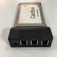 PCMCIA CardBus 54mm to 1394A 6 Pin 3 Port Adapter