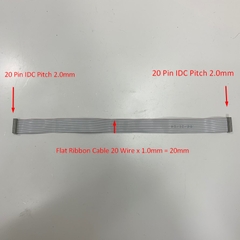 Cáp 20 Pin IDC Pitch 2.0mm Flat Ribbon Cable 20 Wire x 1.0mm Dài 30Cm