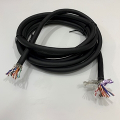 Cáp Tín Hiệu Chống Nhiễu TAIYOUNG E108683 AWM 2464 VW-1 80C 300V 26AWG x 10PR 20 Core x 0.15mm² Cable OD 8.8mm 3 Meter For Encoder Servo