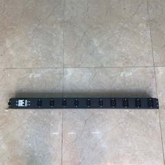 Thanh Phân Phối Nguồn Điện PDU Rack Mount 19 inch 32U 6 Way IEC C13 And 4 Way IEC C19 Outlets Có MCB EP06 C50 TECS Công Suất Max 32A