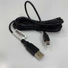 Cáp Dài 3M 10ft Keyence OP-51580 USB 2.0 Type A to Mini B 5 Pin Shielded Cable E212689 AWM STYLE 2725 80ºC 30V For Keyence NR-X Series, Keyence SR1000 SR2000 Data Transfer Computer