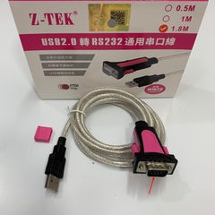 Cáp USB to RS232 Converter OEM Nhái Z-TEK ZE533A Cable 1.8 Meter Hàng Kém Chất Lượng Không Kiết Nối Điều Khiển Được Thiết Bị