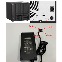 Adapter 12V 10A 120W ATRON Connector Size 4 Pin Mini Din 10mm For Thiết Bị Lưu Trữ QNAP TS-h973AX, QNAP TS-409, TS-410, TS-412 Turbo, TS-419P+, TS-419P II, TS-653B