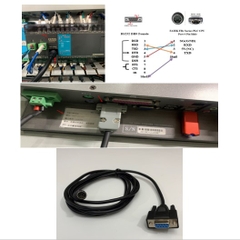 Cáp Lập Trình FBs-232P0-9F-150 Dài 1.5M Kết Nối PLC FATEK FBs-CB55 Với Máy Tính Công Nghiệp Panel PC PPC-3120S RS232 PLC Program Cable Mini Din 4 Pin to DB9 Female