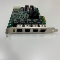 Card ADLINK PCIe-GIE64+ PCI Express x4 GigE Vision Power over Ethernet Frame Grabber Video Capture Cards 4 Port Intel(R) 82574L Gigabit Network Jumbo Packets up to 9014 Bytes