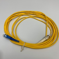 Dây Nhẩy Quang 5M FC to SC UPC Single Mode Fiber Optic OS2 9/125µm Fiber Patch Cable Yellow Cable 3.0mm PVC