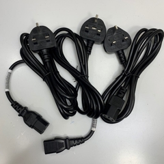 Dây Nguồn UK Plug to C13 Power Cord 10A Fused Dài 1.8M 6ft 10A 250V 18AWG 3x0.75mm² H05VV-F Cable Black OD 6.8mm For Cisco AC Power Cord and Industrial PC Desktop Computer