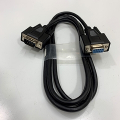 Cáp RS232 1-974024-018 Cable Printer Dài 1.8M 6ft RS232 Serial DB9 Male to Female Shielded 28AWG 80°C 30V OD 5.5mm Color Black For Honeywell PM43/PM43c Label Printer