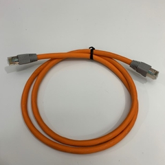 Dây Nhẩy Dài 1M CAT6A Nexans LANMARK F/FTP AWG23 Patch Cord 10 Gigabit Shielded 500MHz Cable Orange For Industrial Ethernet Network