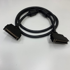 Cáp SCSI I/O Signal MDR 50 Pin Male to Male Straight Connector 3M With Latch Clip Screw Dài 1.3M 4ft Cable TAIYOUNG E108683 28AWG X 25PR AWM 20276 VW-1 80°C 30V For Servo Drive