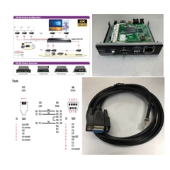 Cáp Điều Khiển UNICLASS HX-130-TX RS232 Cable RJ12 6P6C to DB9 Female Dài 3M For Màn Hình Ghép UNICLASS Video Over IP