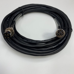 Cáp 6M 20ft Connector GX16 4 Pin Female to Female Circular Aviation Cable RCXPEV 4C x 20AWG(0.5SQ) E106261 AWM 2464 80C 300V VW-1 EW-ROBOT CABLE DAMITECH OD 6.5mm