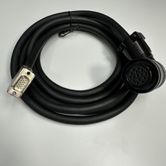 Cáp 5M 17ft DBEL-15-05-BF-0100 Cable Connector YD28-15 15 Pin Female to DB15 HD VGA Male Metal For INVT DA200 Servo Motor Coding Line