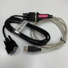 Combo FTDI Chip USB to RS232 Converter + RS-232C DB9 Female to Female Cross Cable 3.5M For Mitutoyo EH-101P, EH-102P, EH-102Z, EH-102S,EH-102D and Computer