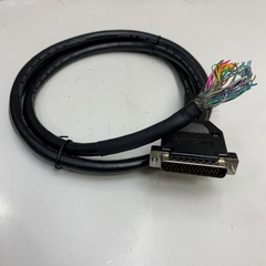 Cáp 1.5M 5ft ASDBCNDS0044 Delta A2/B2 Servo Drive CN1 Pulse Control Signal Cable Connector DB44 Male D-Sub 3 Rows 44 Pin to 44 Core Bare Wire Open End Cable Black OD 10mm